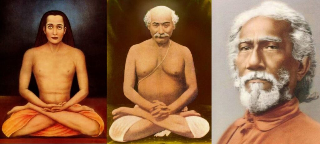 Babaji Lahiri Mahasaya Sri Yukteswar Kriya Yoga Maestri